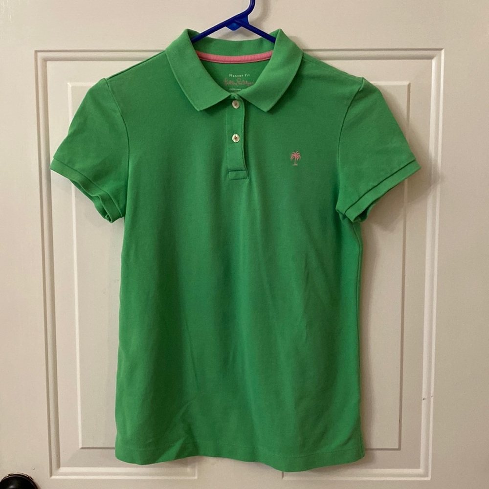 Lilly Pulitzer green polo